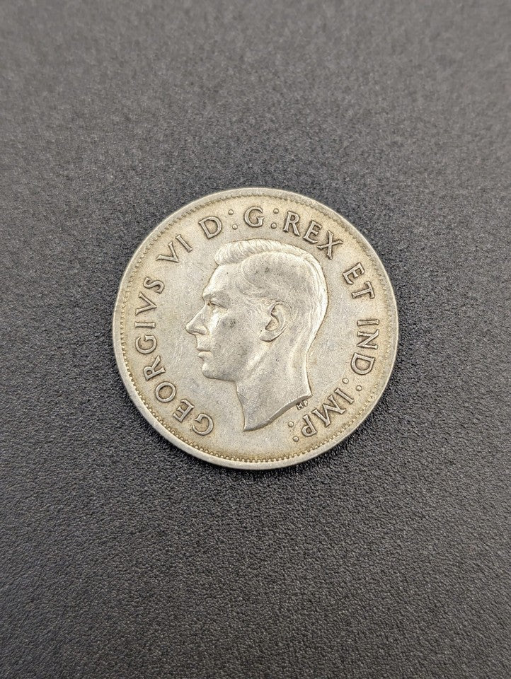 1941 Canada Silver 50 Cents Coin George VI Canadian Half Dollar POS Nerds