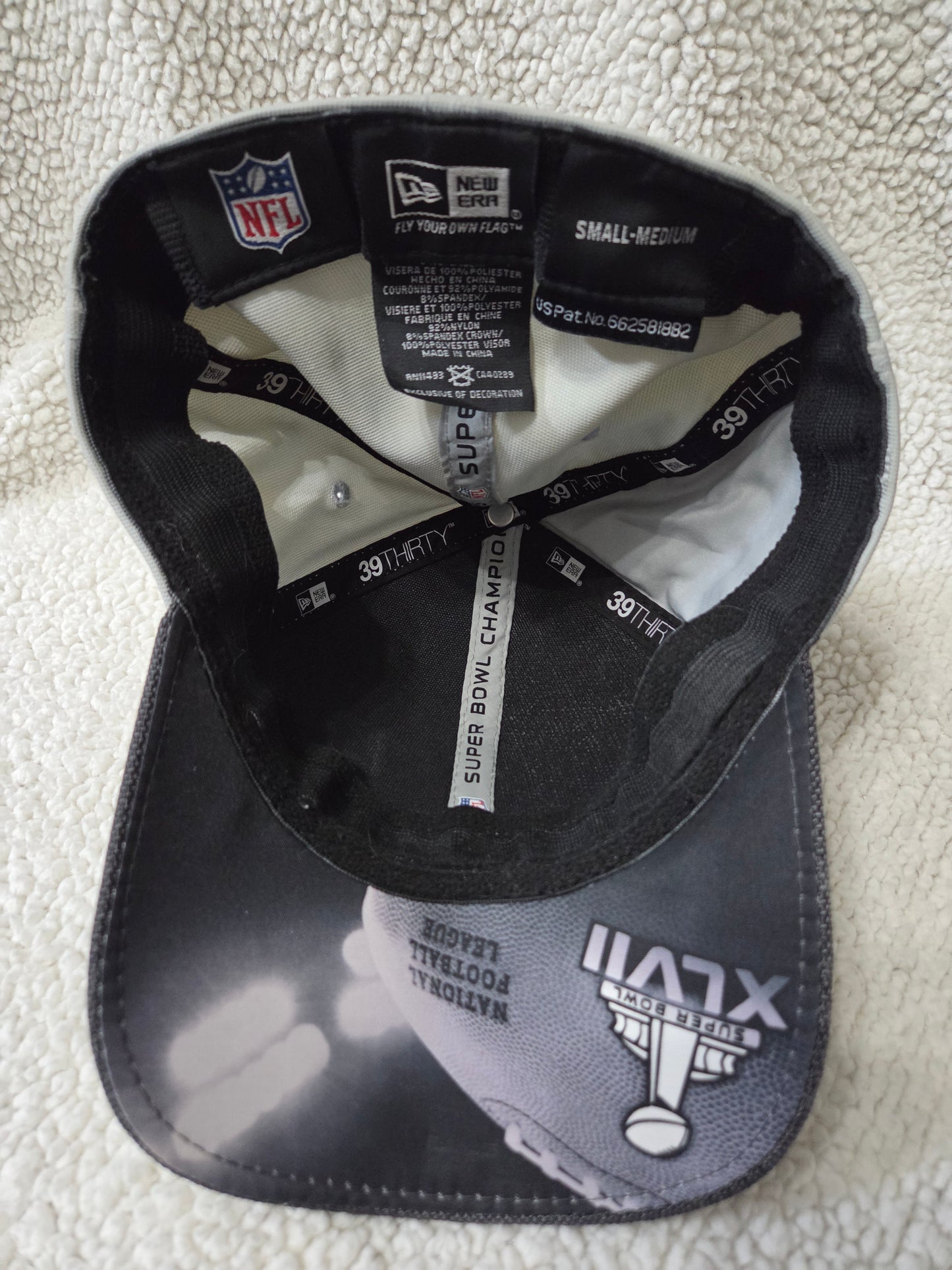 New Era 39THIRTY Baltimore Ravens Super Bowl XLVII Champions Flex Hat - Size M/L POS Nerds