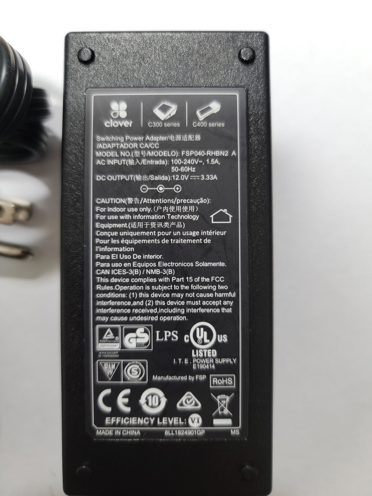 Clover Flex/ Clover Mini Black Power Supply POS Nerds
