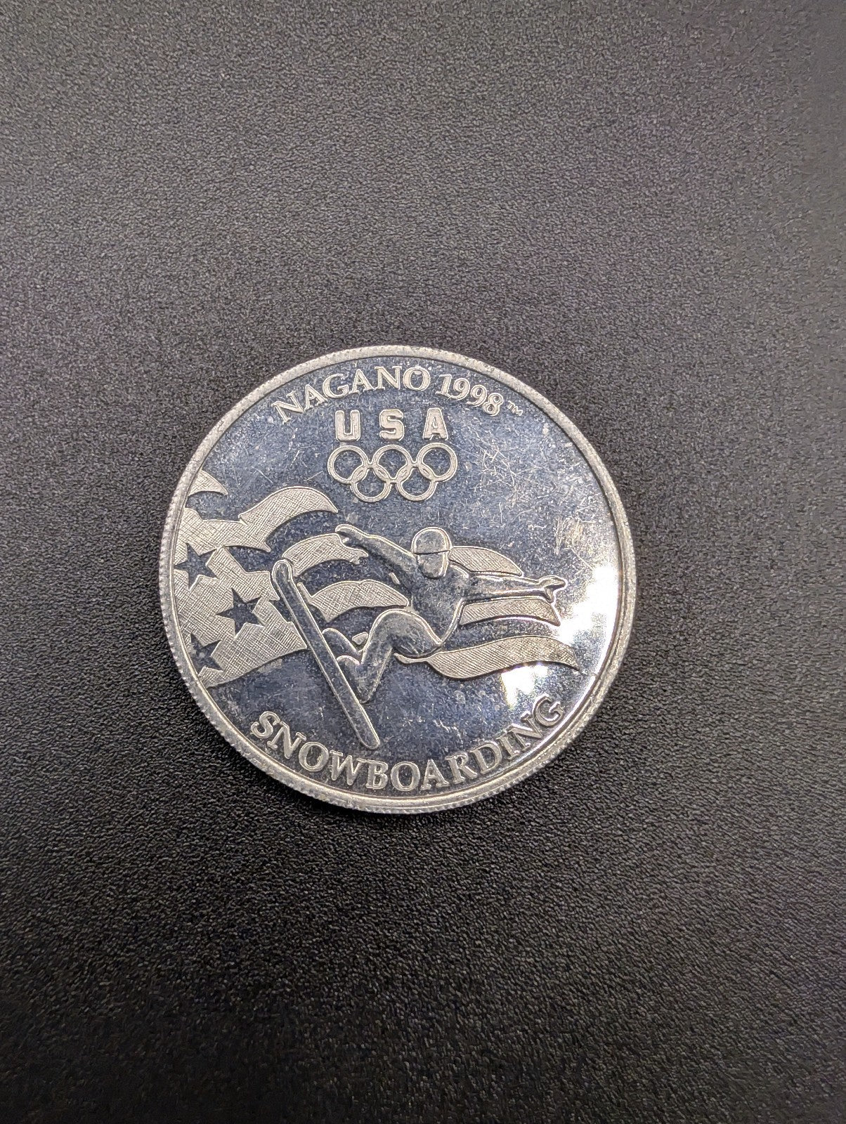 Winter Olympics, 1998, Nagano: USA Snowboarding Commemorative Coin, General Mills POS Nerds