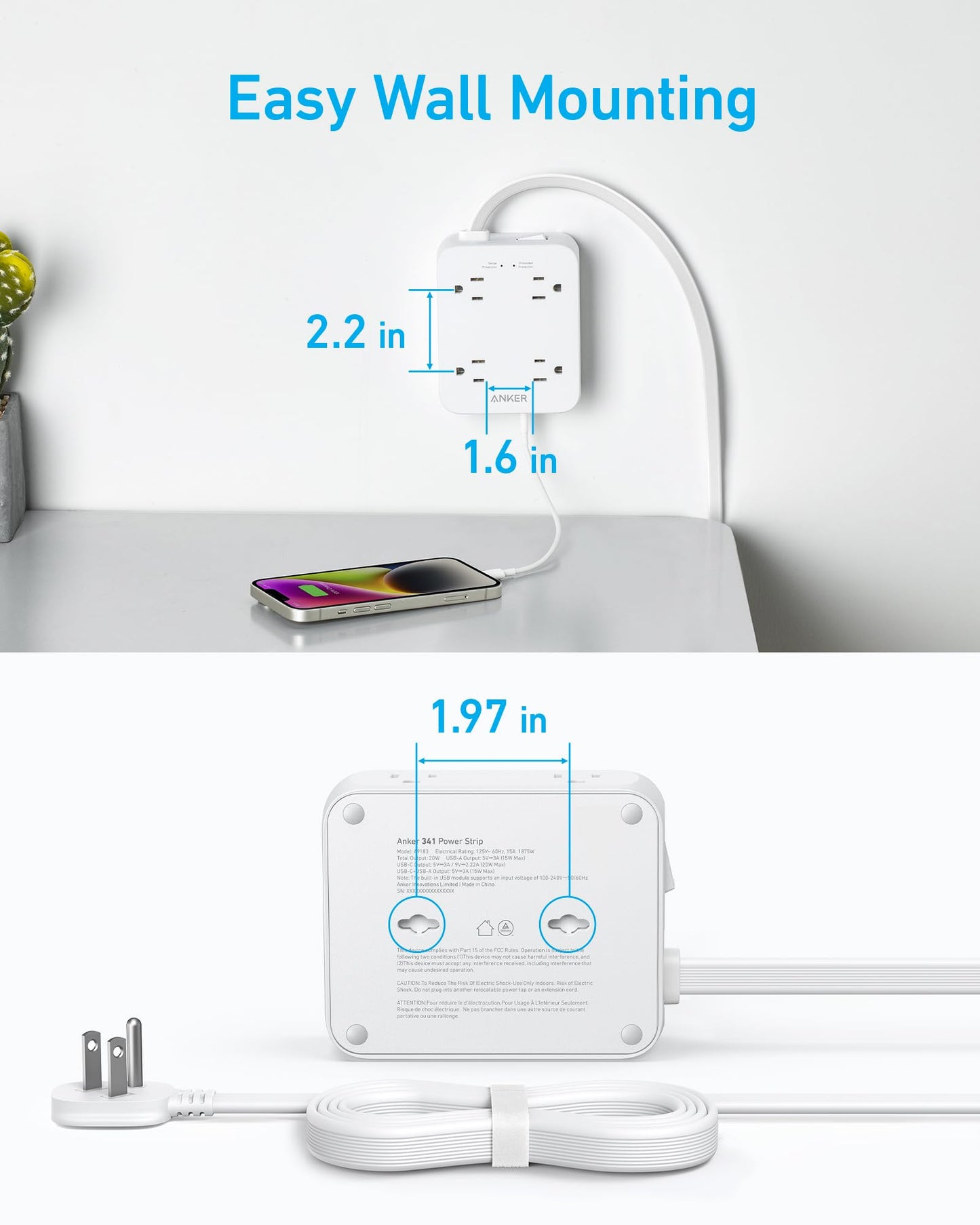 Anker <b>341</b> USB Power Strip Anker