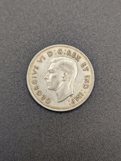 1941 Canada Silver 50 Cents Coin George VI Canadian Half Dollar POS Nerds