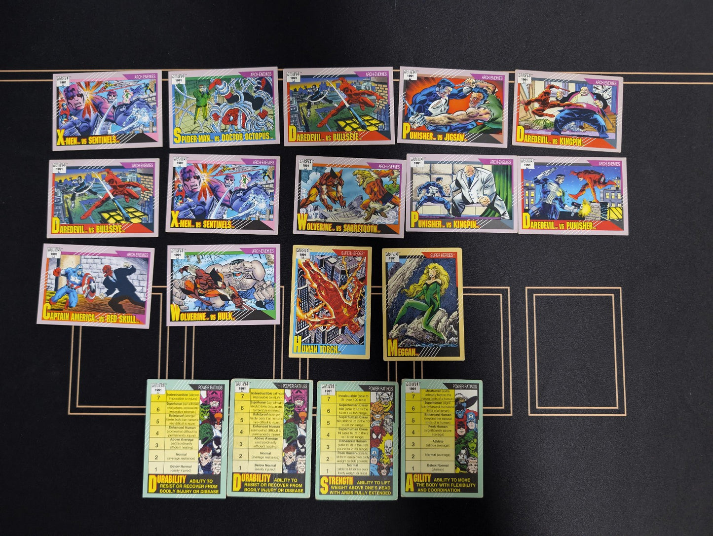 1991 Impel Marvel Universe Trading Card Lot- Series 2 POS Nerds