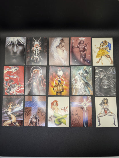 1995 Joseph Michael Linsner "Dawn & Beyond" Trading Card Lot (58 Cards w/ CL) POS Nerds