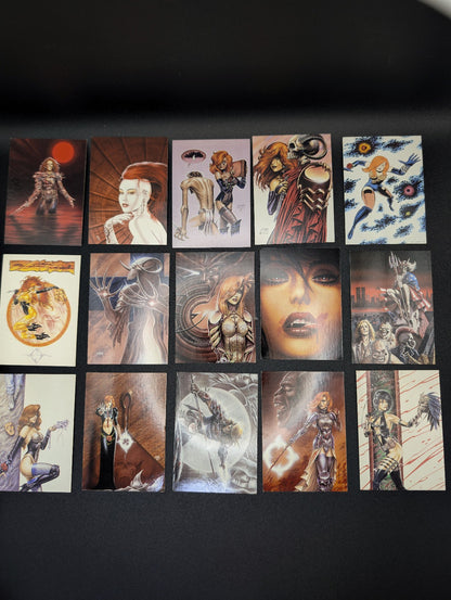 1995 Joseph Michael Linsner "Dawn & Beyond" Trading Card Lot (58 Cards w/ CL) POS Nerds