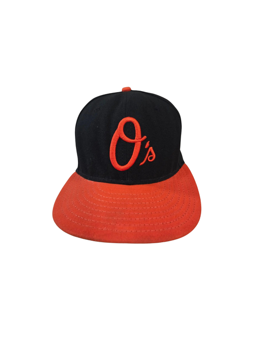 New Era 59FIFTY Baltimore Orioles Fitted Hat - Size 7 3/8 - Black/Orange MLB