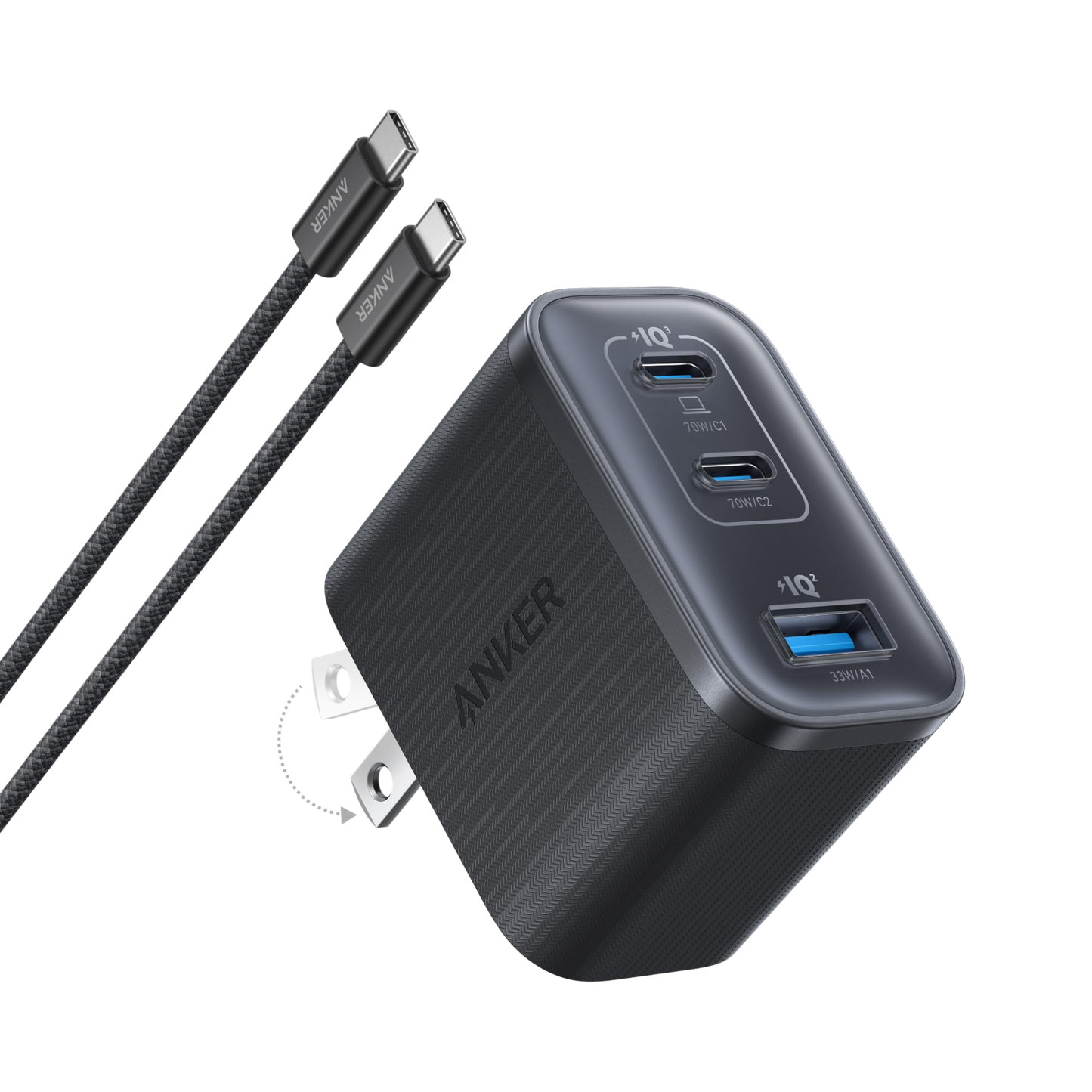 Anker Nano Charger (70W, 3 Ports) Anker