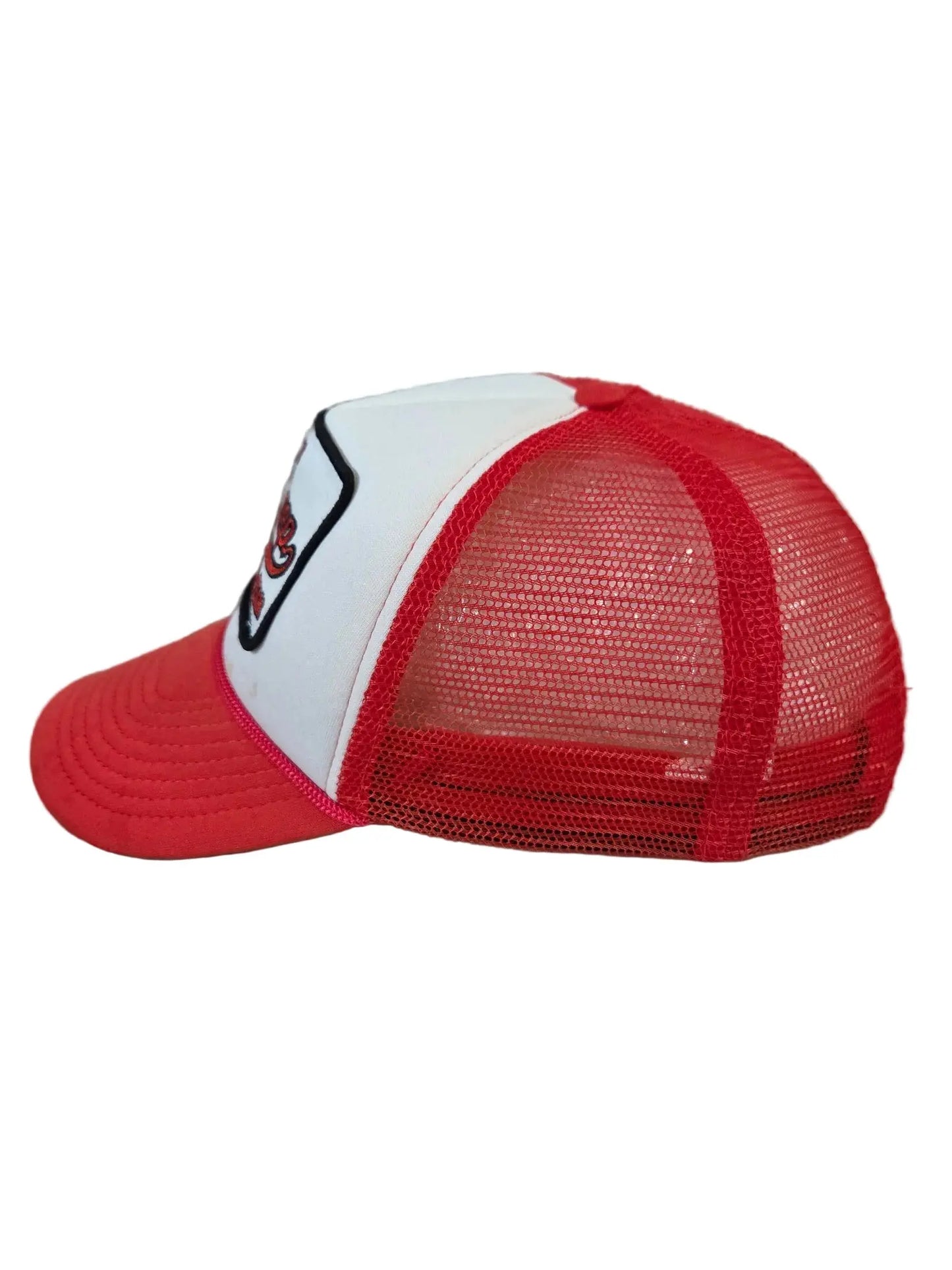 Spirit Halloween Balls Deep Baseball Team Trucker Hat Red White Mesh Snapback POS Nerds