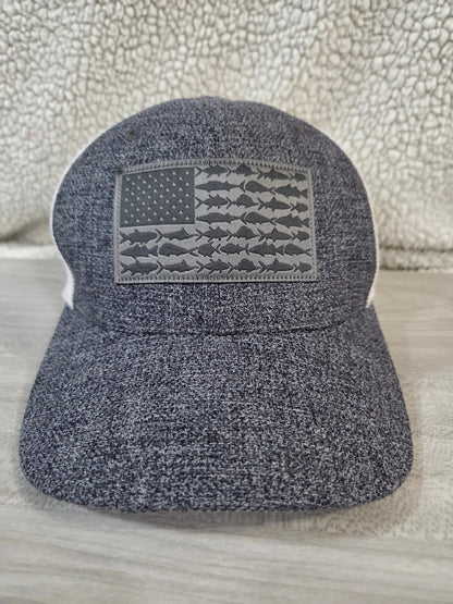Columbia PFG Fish Flag Mesh Snapback Cap ~ Large/X-Large POS Nerds