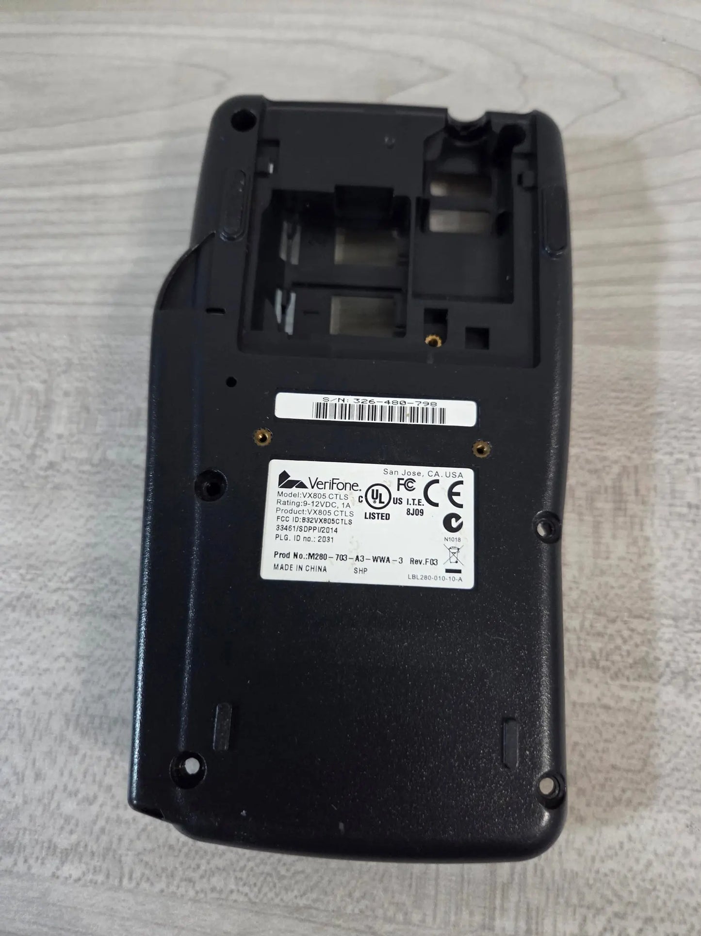 Verifone Vx805 Pinpad Back Case - Refurb POS Nerds