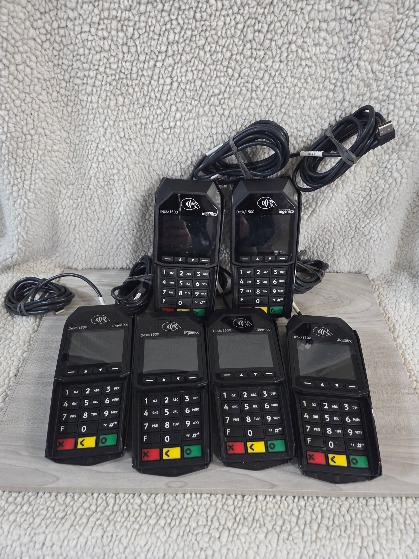 Lot of 6~ Ingenico Desk 1500 Pinpad Terminals POS Nerds