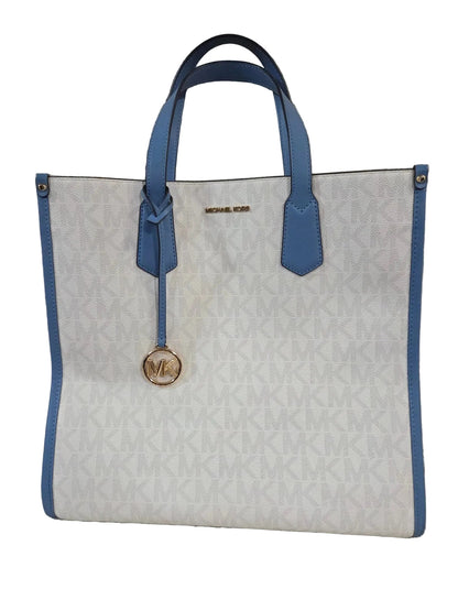 MICHAEL KORS Logo Maple Large NS Tote French Blue ~ MSRP $398 w/ MK Dust Bag POS Nerds