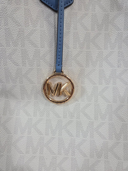 MICHAEL KORS Logo Maple Large NS Tote French Blue ~ MSRP $398 w/ MK Dust Bag POS Nerds