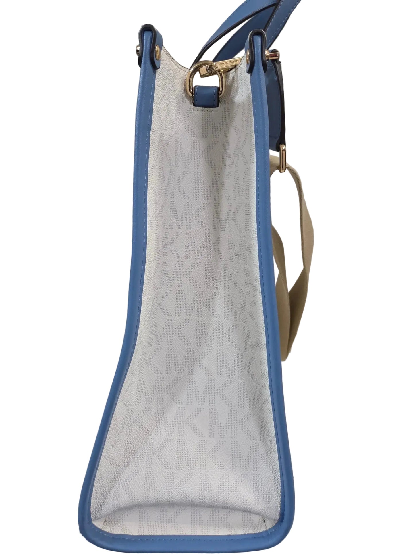 MICHAEL KORS Logo Maple Large NS Tote French Blue ~ MSRP $398 w/ MK Dust Bag POS Nerds