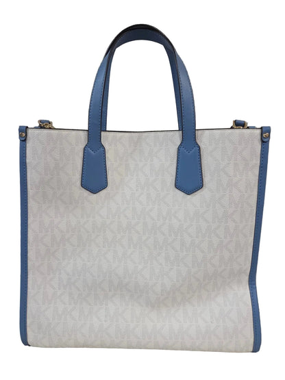 MICHAEL KORS Logo Maple Large NS Tote French Blue ~ MSRP $398 w/ MK Dust Bag POS Nerds