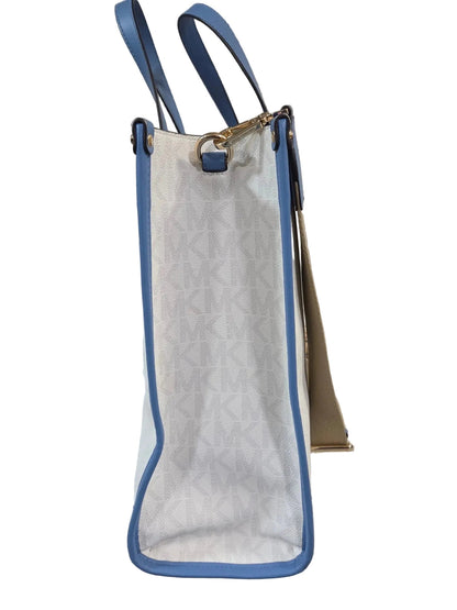 MICHAEL KORS Logo Maple Large NS Tote French Blue ~ MSRP $398 w/ MK Dust Bag POS Nerds