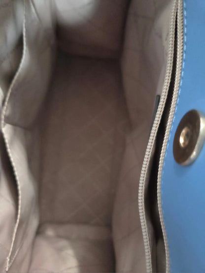 MICHAEL KORS Logo Maple Large NS Tote French Blue ~ MSRP $398 w/ MK Dust Bag POS Nerds