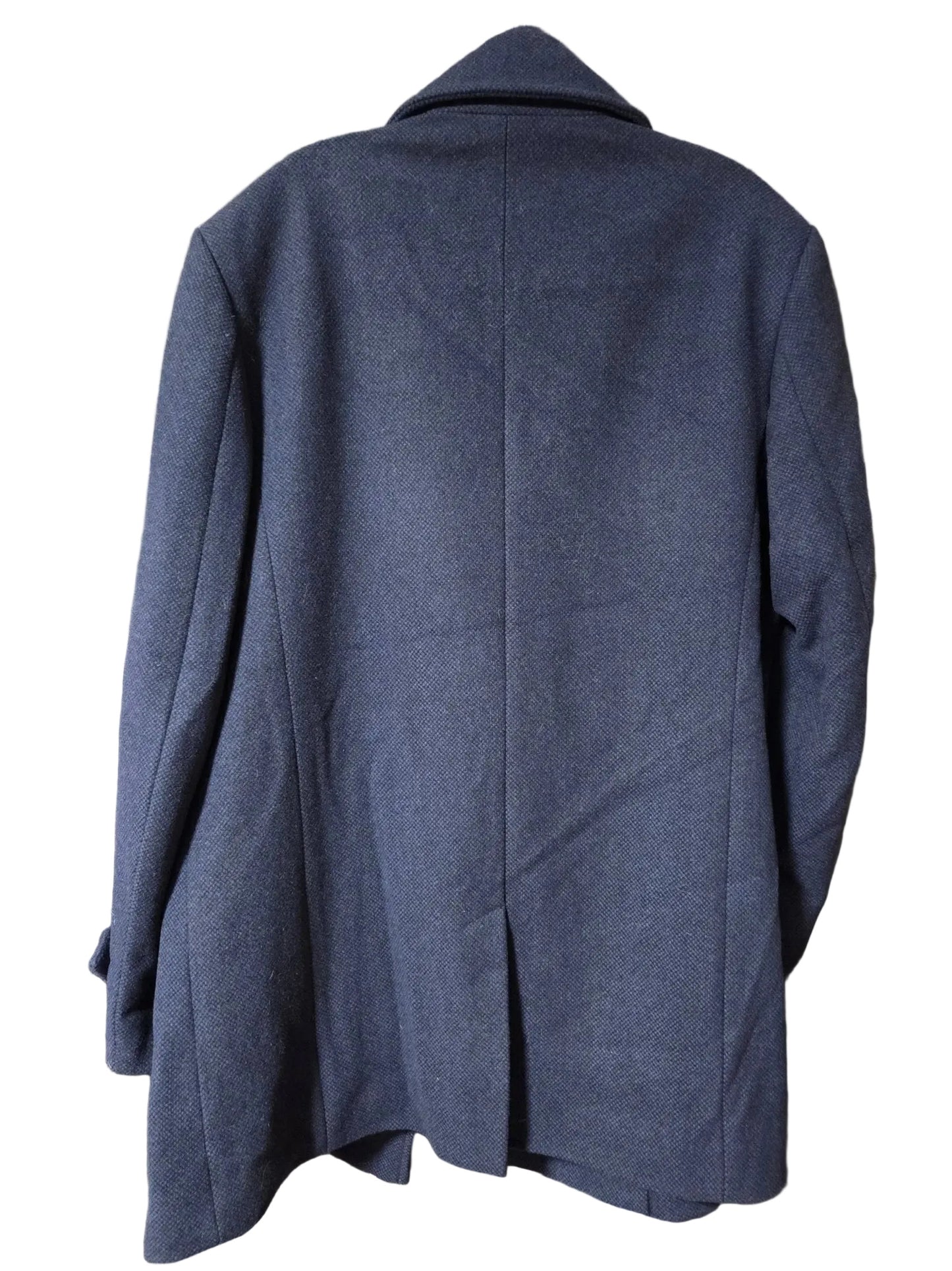 NWT ~ Jos.A.Bank Navy Reserve Double Breasted Wool Winter Peacoat ~ Men's Large POS Nerds