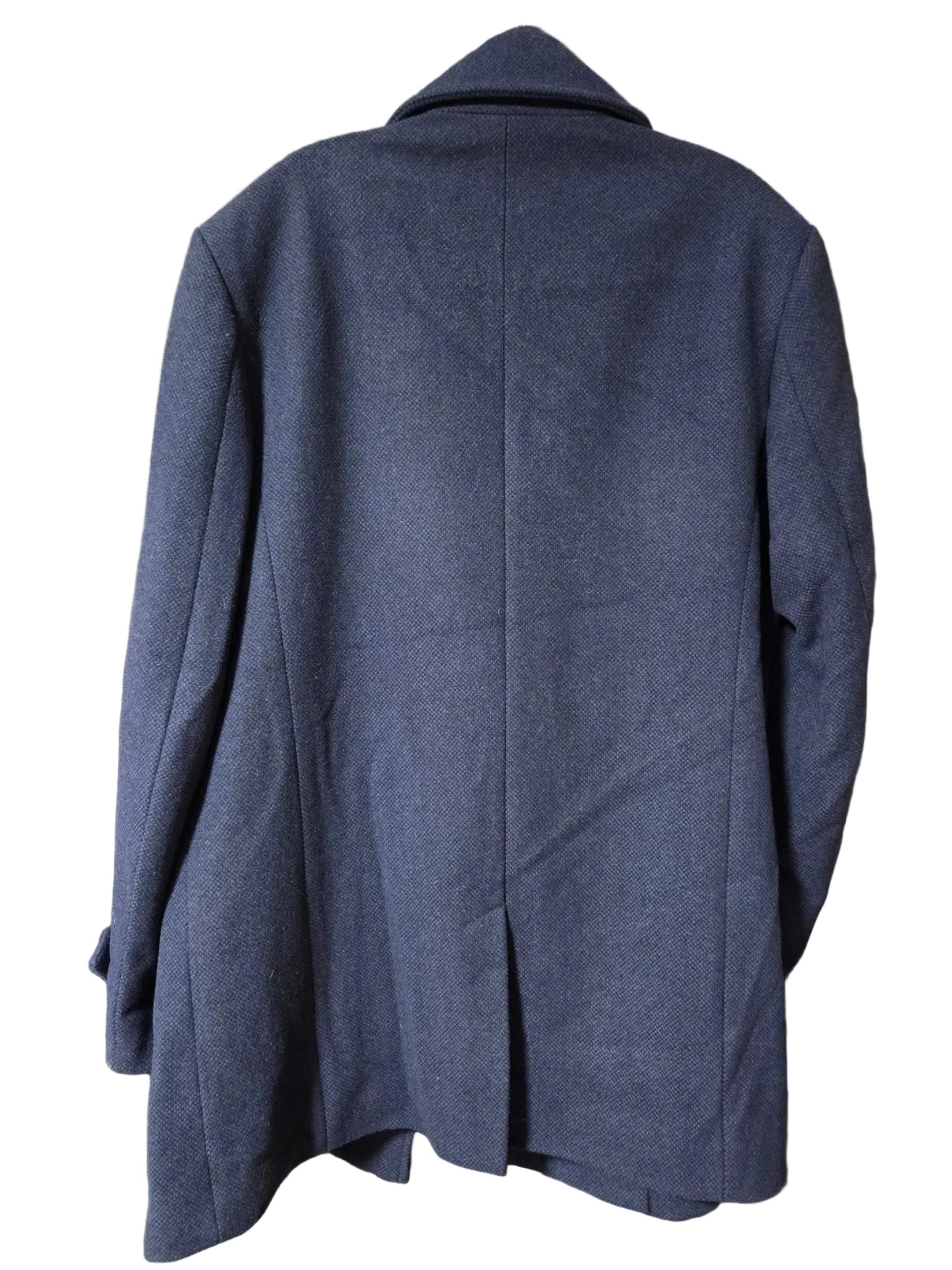 NWT ~ Jos.A.Bank Navy Reserve Double Breasted Wool Winter Peacoat ~ Men's Large POS Nerds