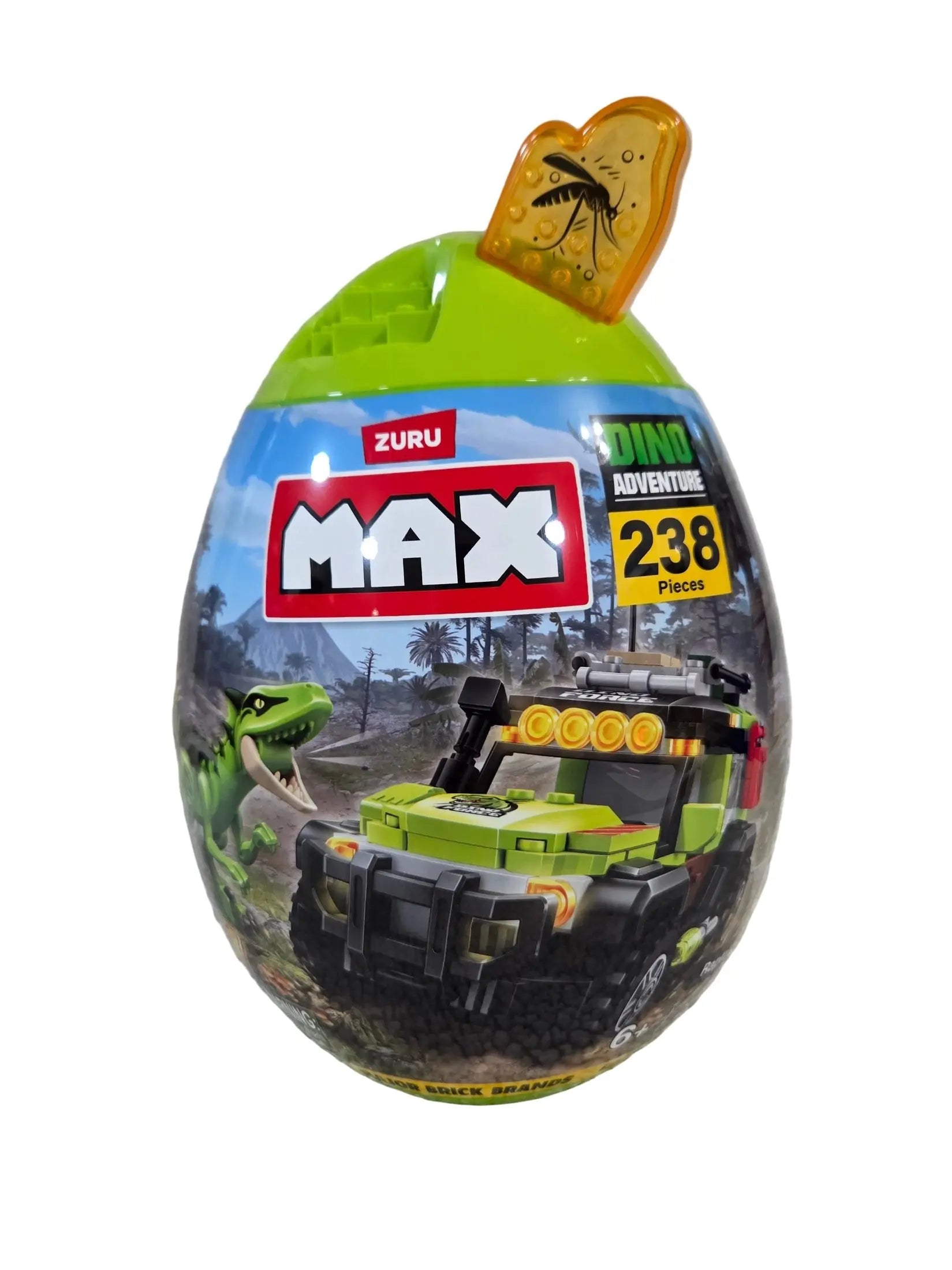 Zuru Max Egg Build - Dino Adventure Raptor Force Set ~ 238 Piece w/ Storage Egg POS Nerds