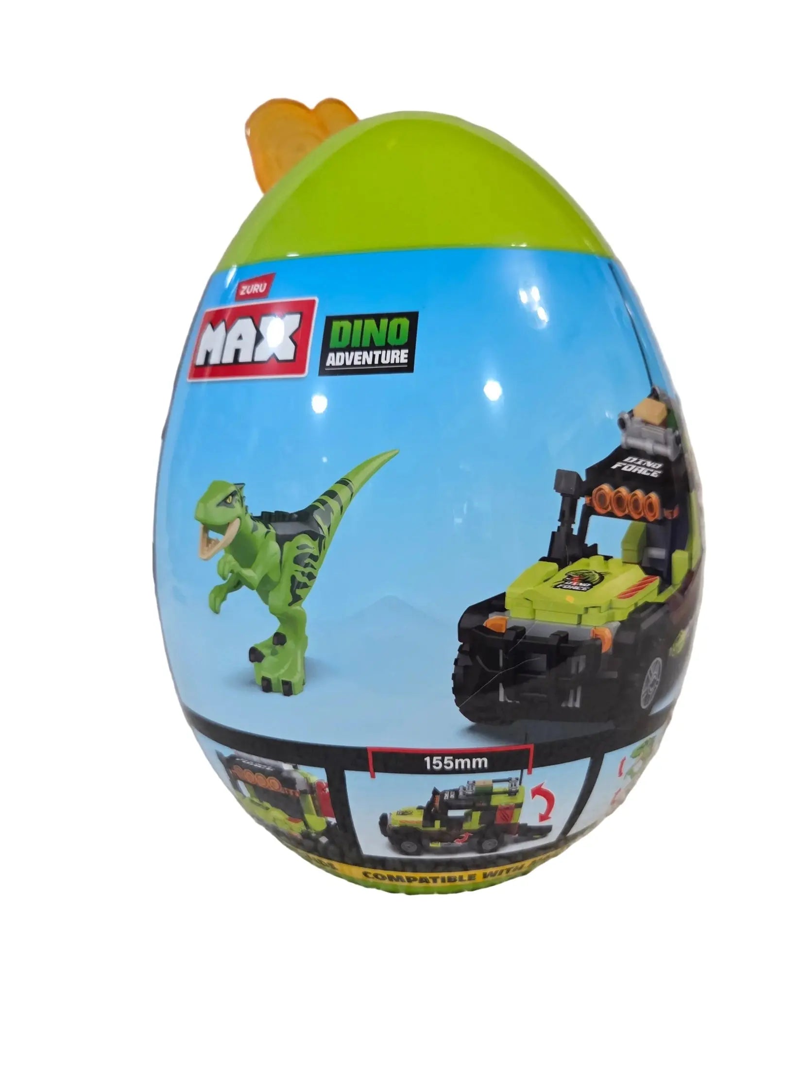 Zuru Max Egg Build - Dino Adventure Raptor Force Set ~ 238 Piece w/ Storage Egg POS Nerds