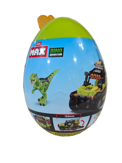 Zuru Max Egg Build - Dino Adventure Raptor Force Set ~ 238 Piece w/ Storage Egg POS Nerds