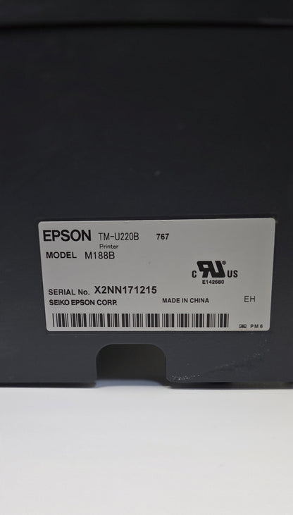 Epson TM-U220B Impact Kitchen Printer (Model # M188B) POS Nerds
