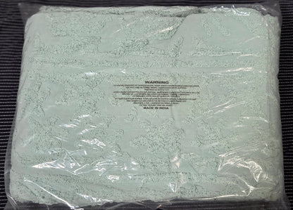 Beatrice Home Fashions Medallion Chenille Bedspread~ 100% Cotton ~ Queen ~ Blue POS Nerds