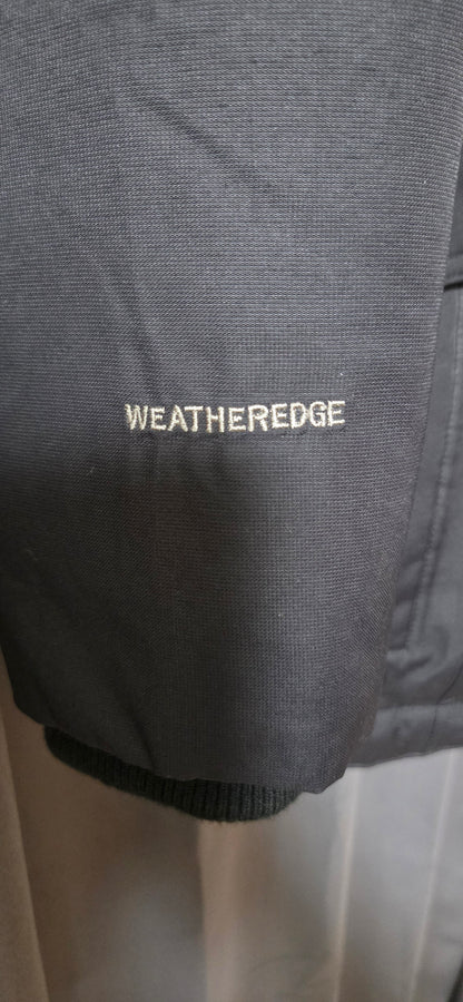 Eddie Bauer Superior Down Parka Jacket Black Faux Fur Hood Women's Size PL POS Nerds