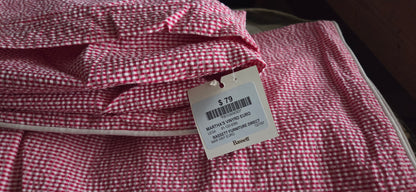 RARE *BNWT* Bassett~ Martha's Vineyard Red Super King Bedding Set/ Ensemble POS Nerds