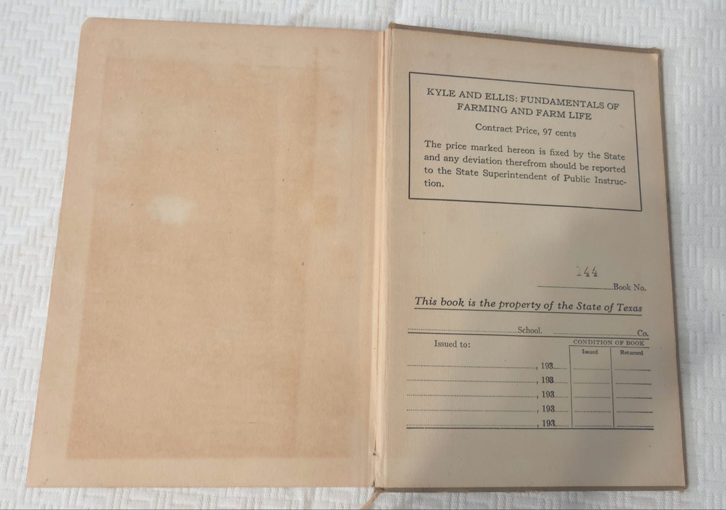 Fundamentals of Farming and Farm Life – Kyle & Ellis – 1930 Edition – Vintage POS Nerds