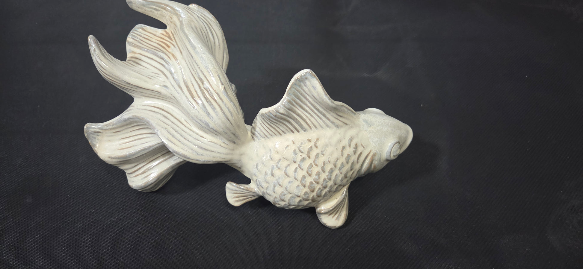 Tozai Home~ Handcrafted Ceramic Feng Shui Koi / Goldfish Figurine Set (Set of 3) POS Nerds