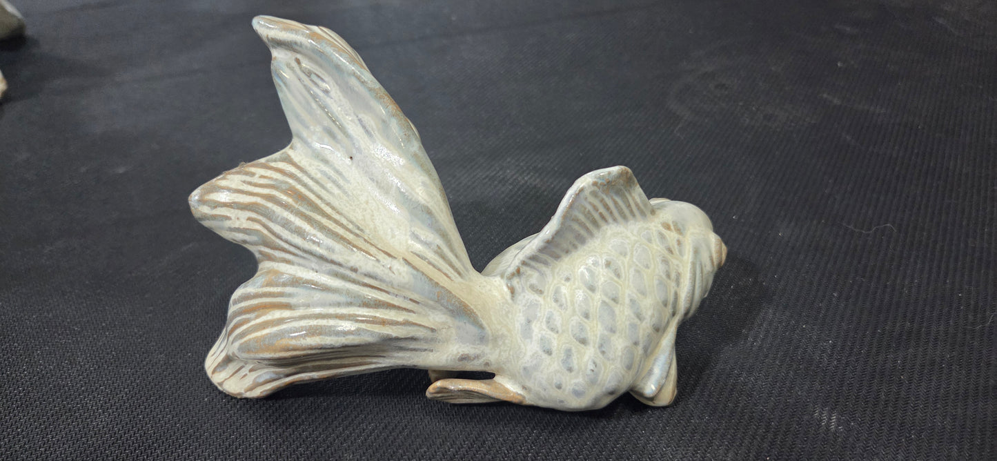 Tozai Home~ Handcrafted Ceramic Feng Shui Koi / Goldfish Figurine Set (Set of 3) POS Nerds