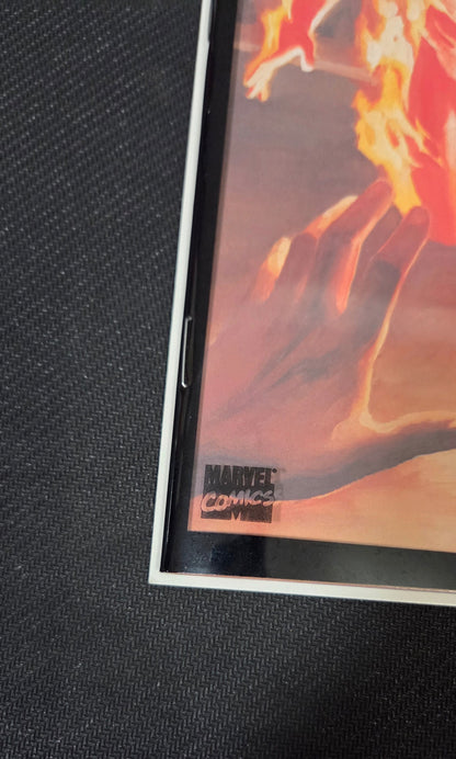 Marvels #1 (1994) Alex Ross Painted Acetate Cover 1st Print Origin Human Torch POS Nerds