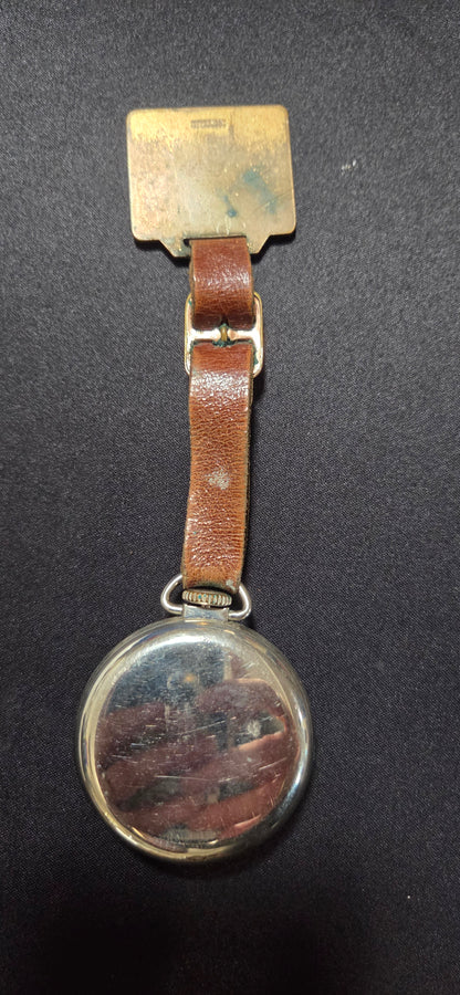 Vintage Canadian Westclox Dax Pocket Watch w/ Link-Belt Speeder Shovel Crane Fob POS Nerds