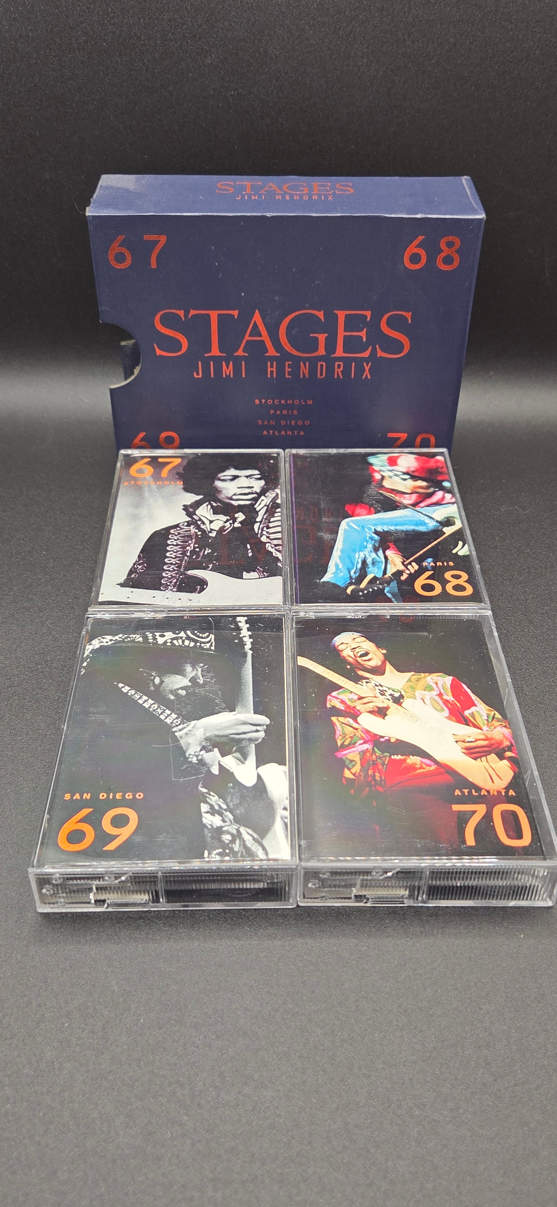 Stages Jimi Hendrix 4 Cassette Box Set- 67-70 POS Nerds