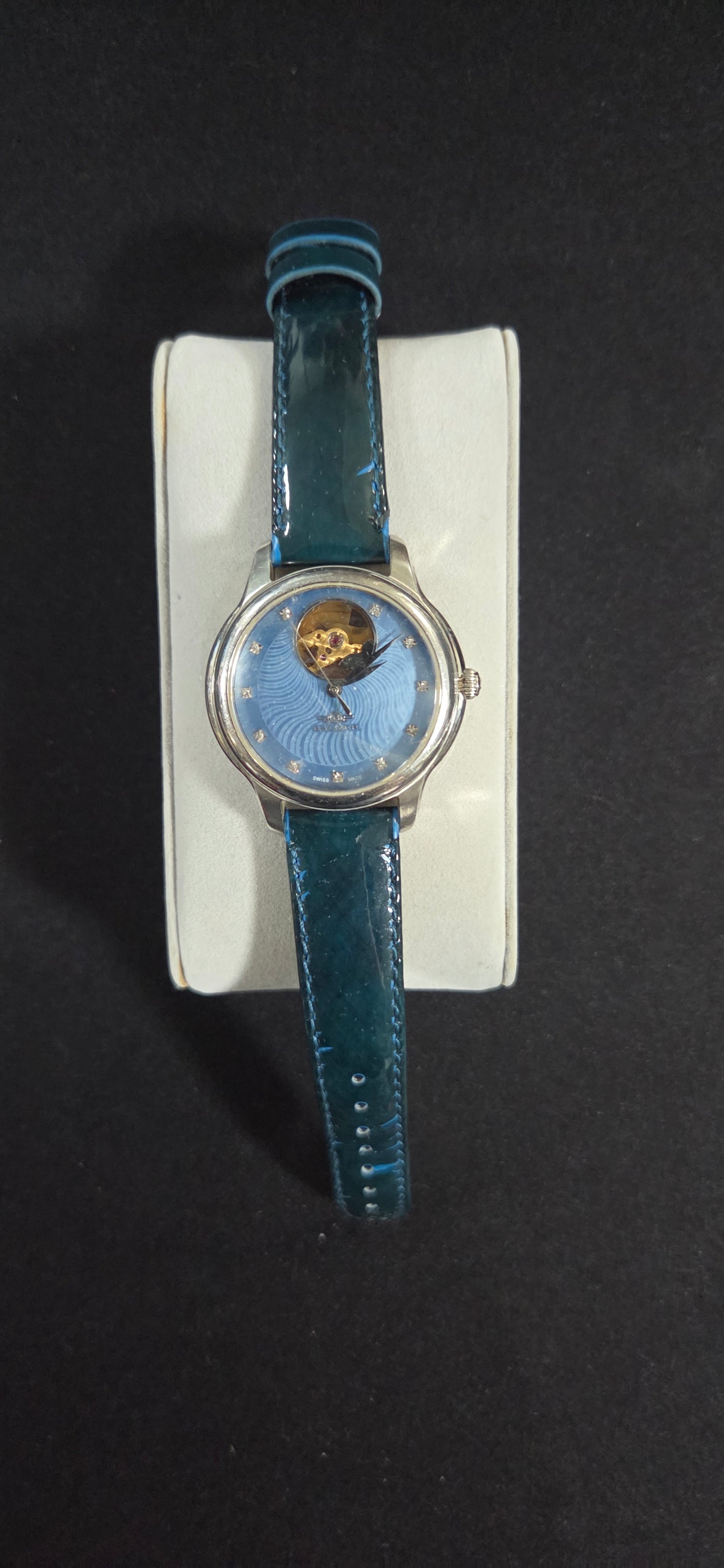 Balmer Special L/E Swiss Open Heart Diamond Watch Blue Dial w/ box POS Nerds