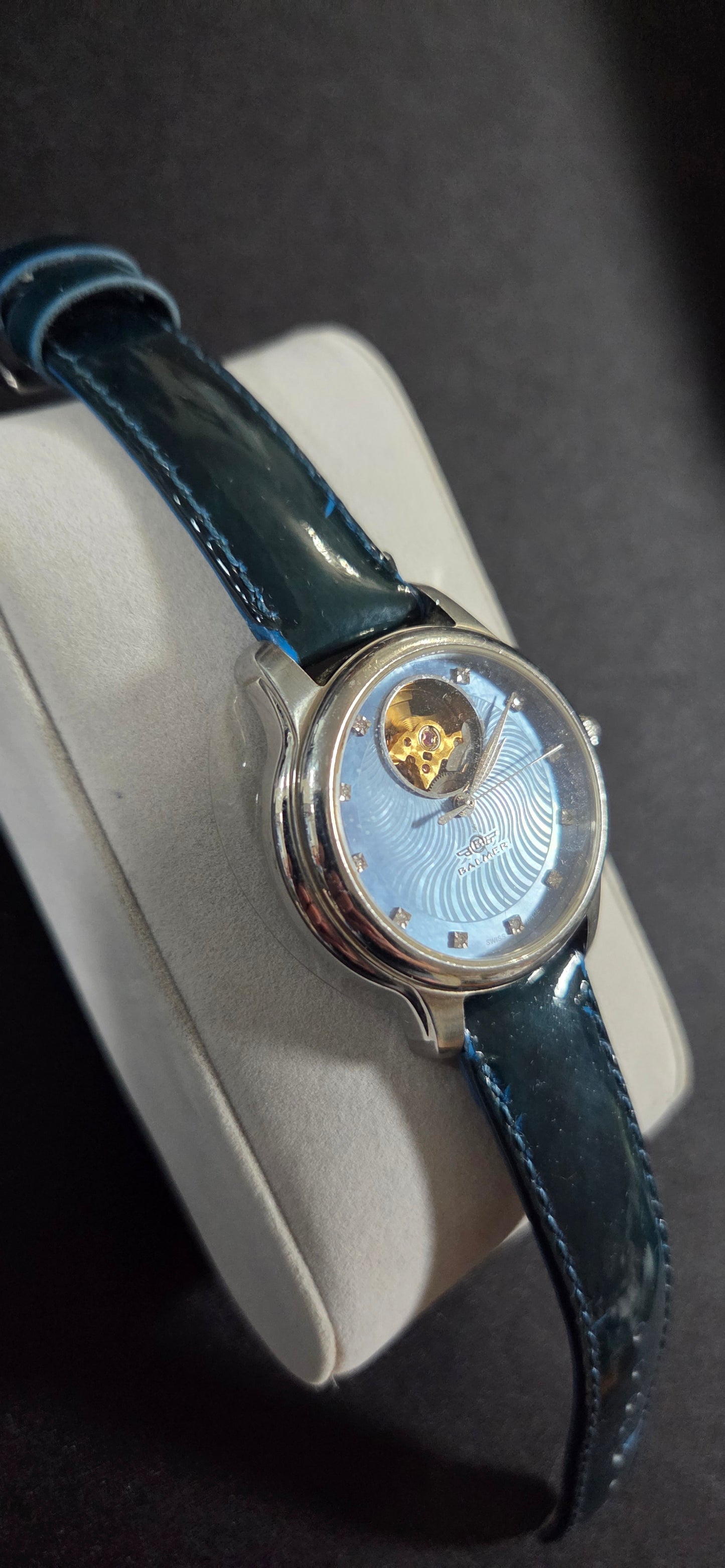 Balmer Special L/E Swiss Open Heart Diamond Watch Blue Dial w/ box POS Nerds