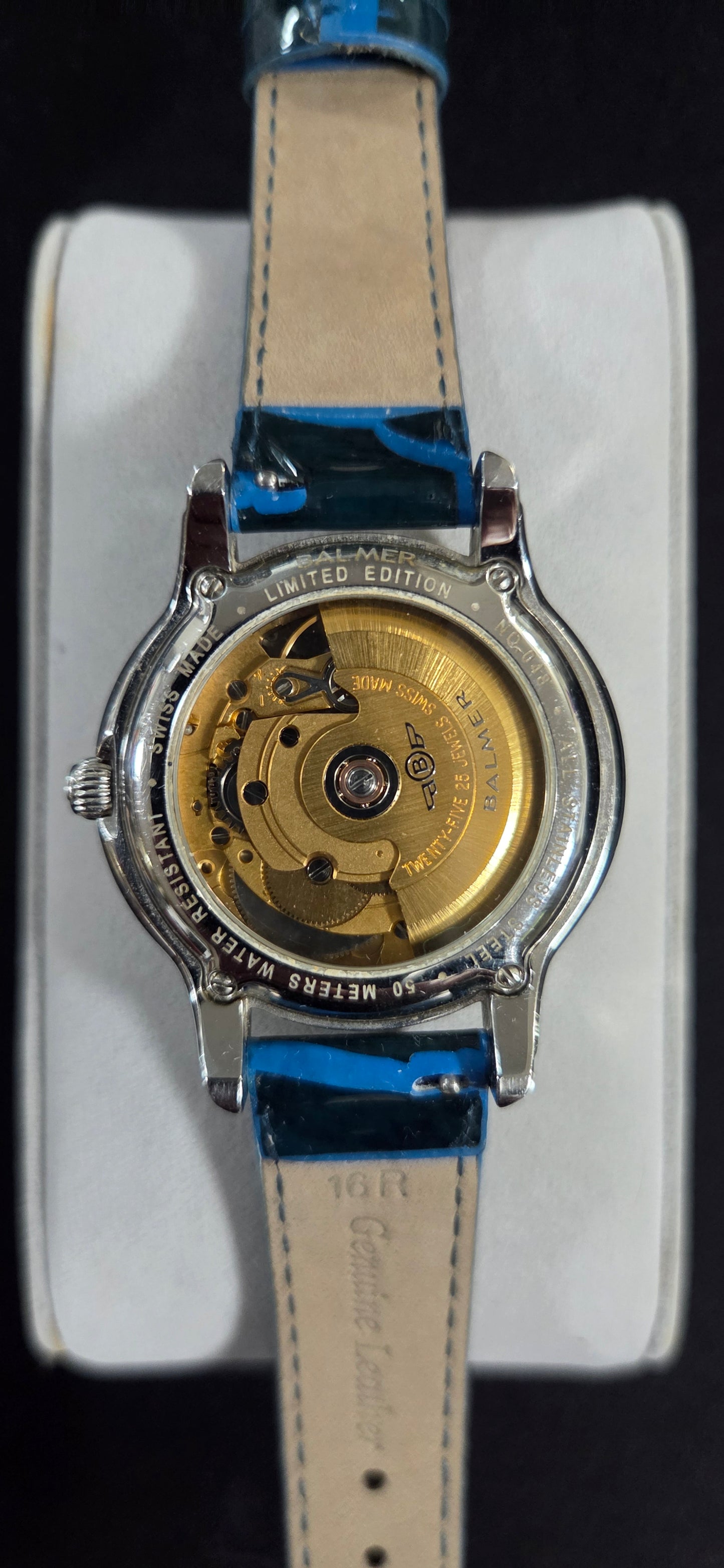 Balmer Special L/E Swiss Open Heart Diamond Watch Blue Dial w/ box POS Nerds