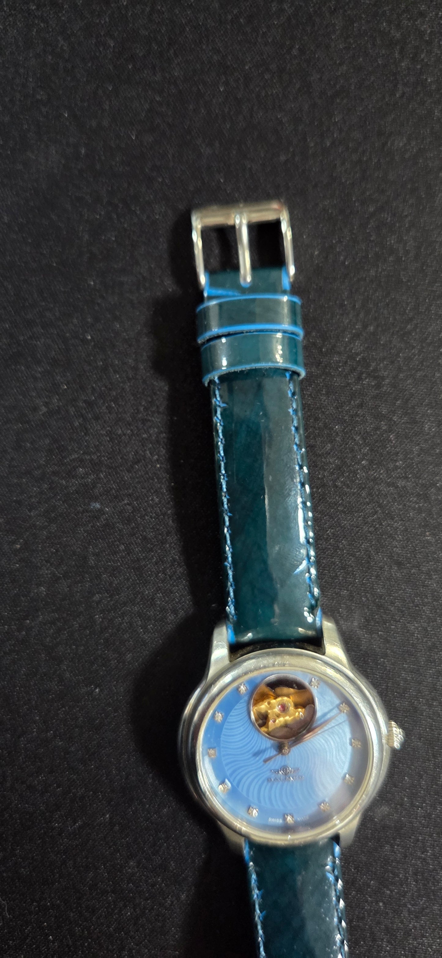 Balmer Special L/E Swiss Open Heart Diamond Watch Blue Dial w/ box POS Nerds