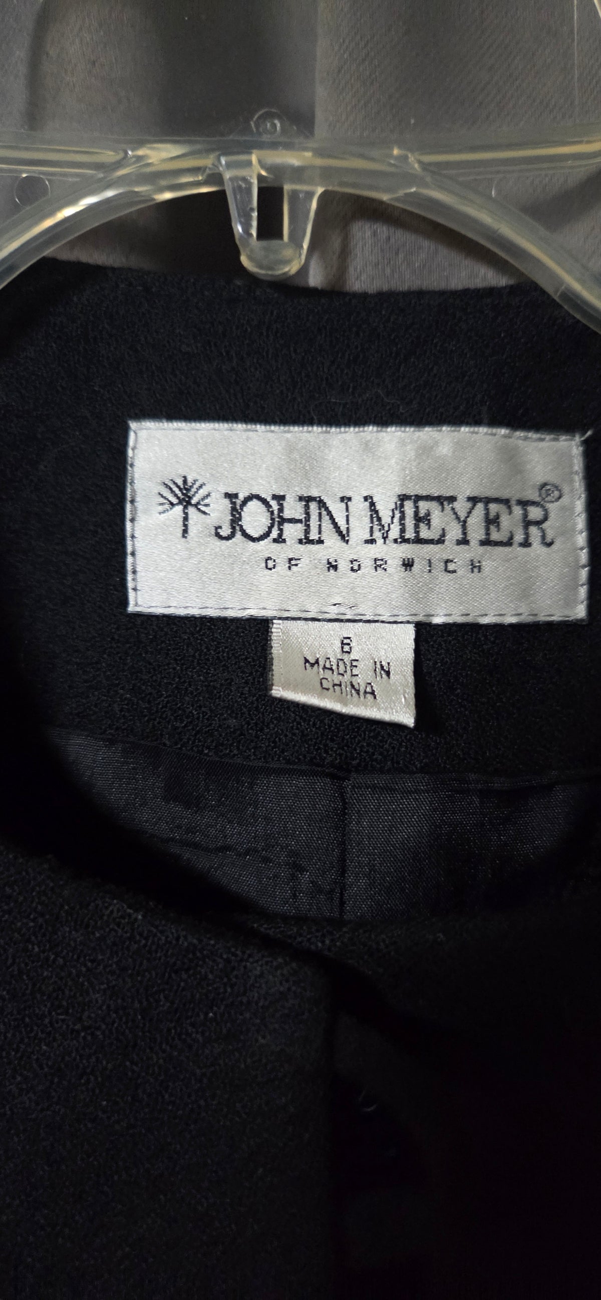 Vintage John Meyer Wool Black Blazer Beaded Sequin Jacket Women - Size 6 POS Nerds