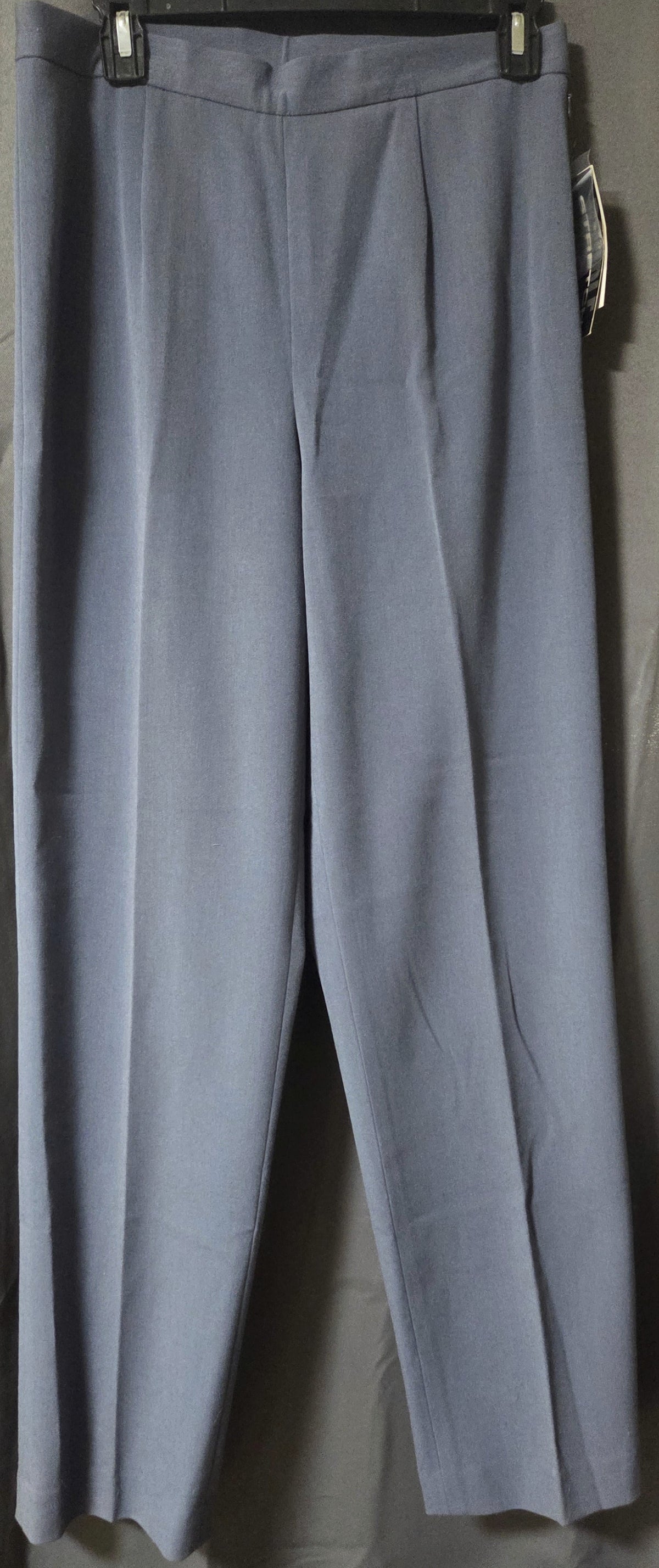 Rafaella Slate Blue 2-Way Stretch Gabardine Dress Pants Women- Size 8 POS Nerds