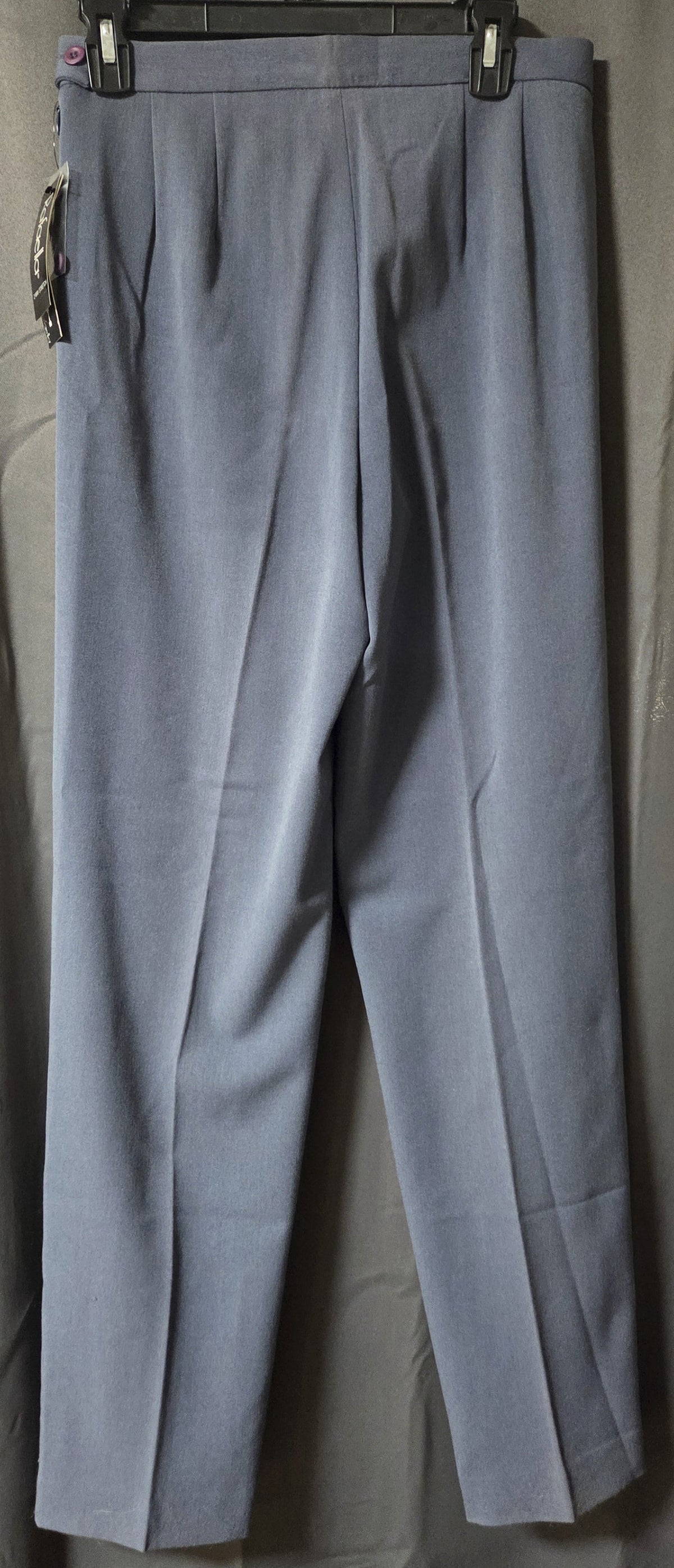 Rafaella Slate Blue 2-Way Stretch Gabardine Dress Pants Women- Size 8 POS Nerds