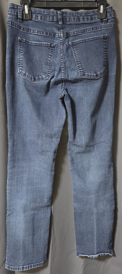 Liz Claiborne Petite Jeans Womens Original Fit Tapered Leg Blue Denim-  6P POS Nerds