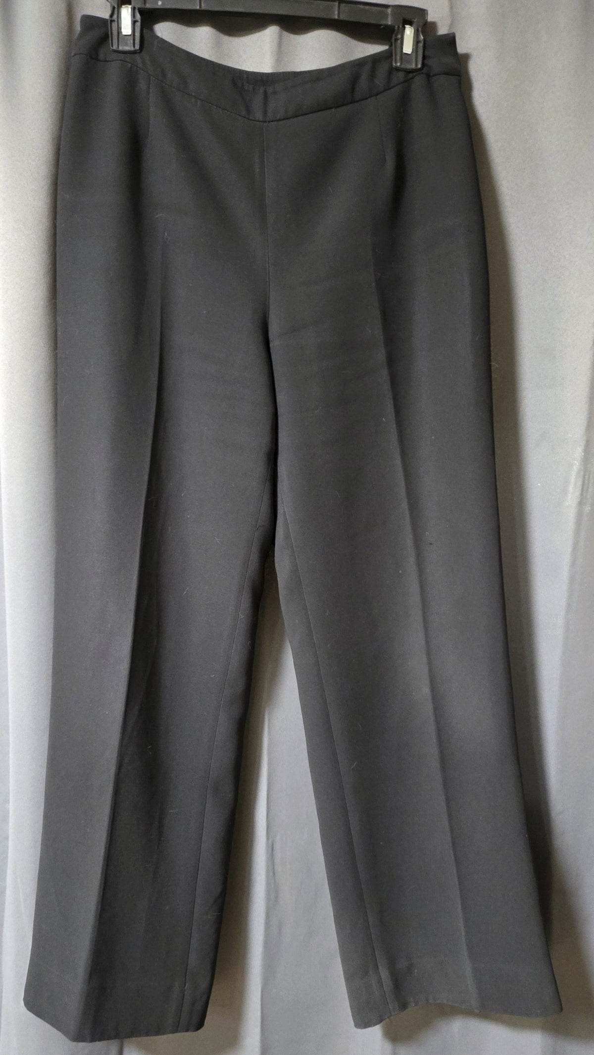 Kasper Petite Dress Pants Womens Black Straight Leg Work Office Slacks- 4P POS Nerds