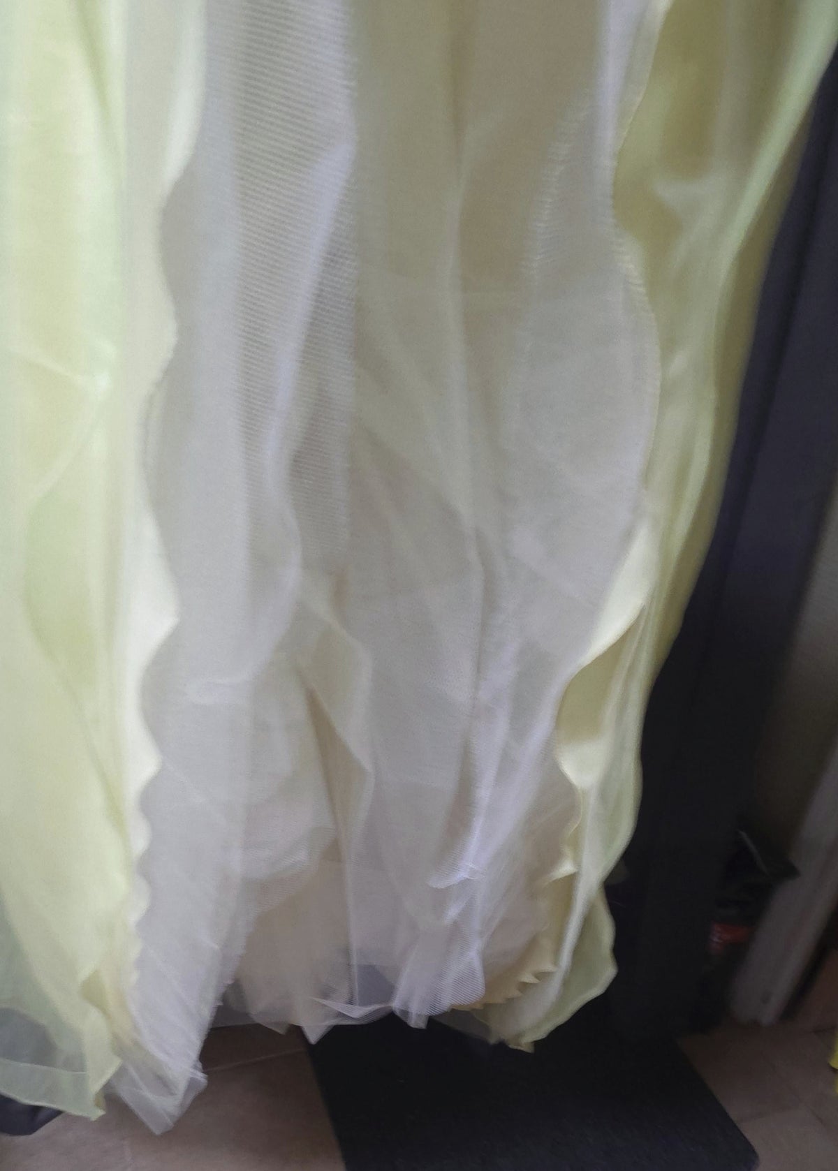 Morilee by Madeline Gardner Yellow Organza Ball Gown Dress Prom/Formal- Size 12 POS Nerds