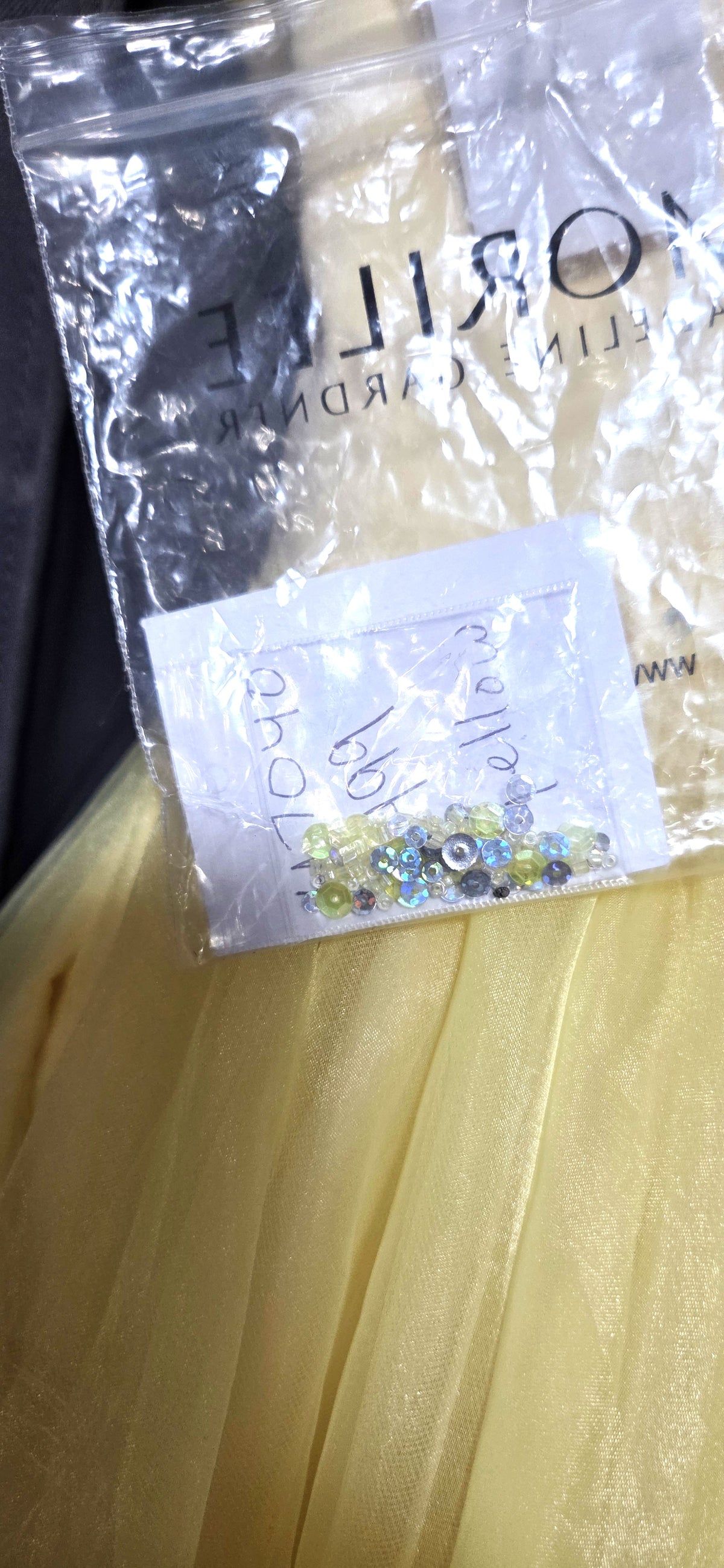 Morilee by Madeline Gardner Yellow Organza Ball Gown Dress Prom/Formal- Size 12 POS Nerds