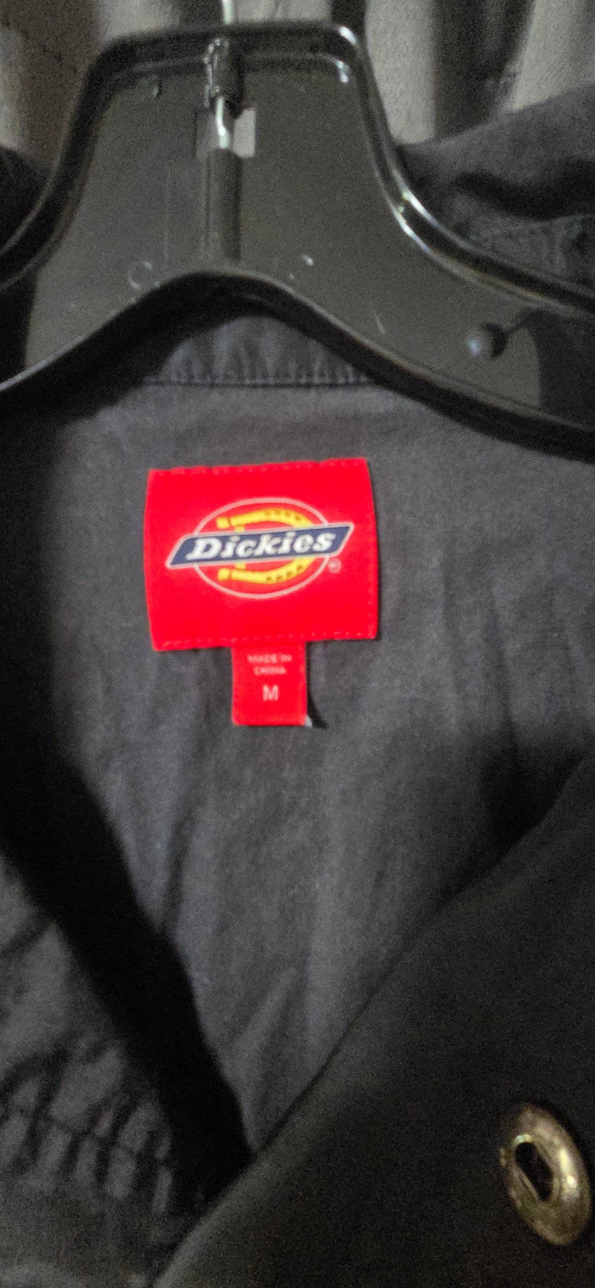 Vintage / Retro Dickies Black Nylon Snap-Front Coaches Jacket – Women's  M POS Nerds
