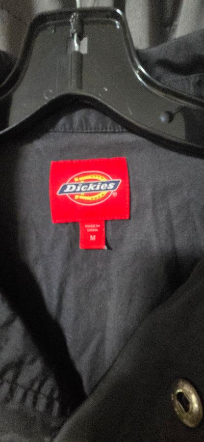 Vintage / Retro Dickies Black Nylon Snap-Front Coaches Jacket – Women's  M POS Nerds