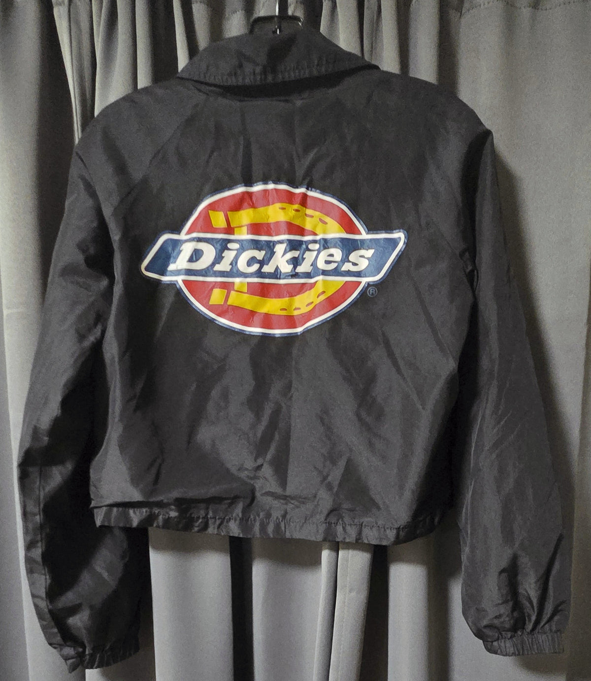 Vintage / Retro Dickies Black Nylon Snap-Front Coaches Jacket – Women's  M POS Nerds